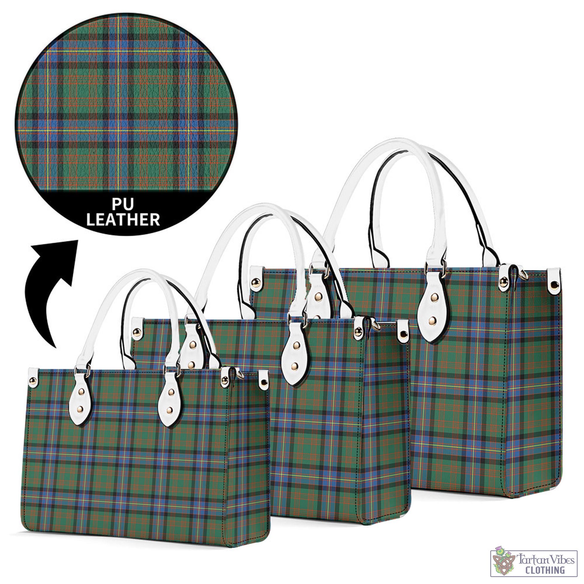 Tartan Vibes Clothing Cochrane Ancient Tartan Luxury Leather Handbags