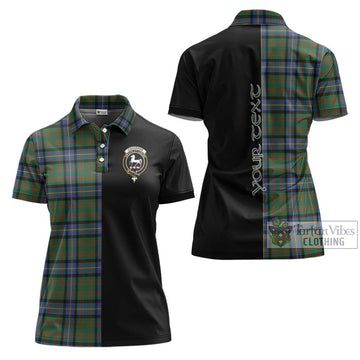 Cochrane Ancient Tartan Women's Polo Shirt with Family Crest and Half Of Me Style