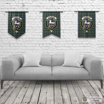 Cochrane Ancient Tartan Gonfalon, Tartan Banner with Family Crest