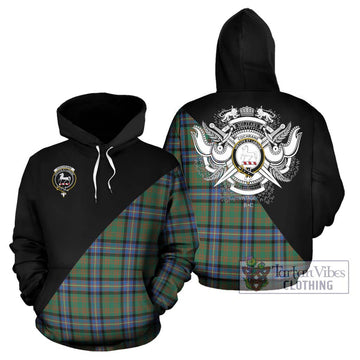 Cochrane Ancient Tartan Hoodie with Family Crest and Military Logo Style