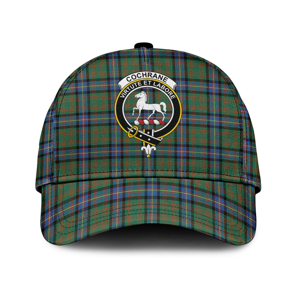 Cochrane Ancient Tartan Classic Cap with Family Crest Classic Cap Universal Fit - Tartan Vibes Clothing