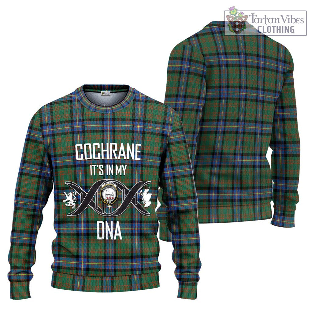 Cochrane Ancient Tartan Knitted Sweater with Family Crest DNA In Me Style Unisex - Tartanvibesclothing Shop