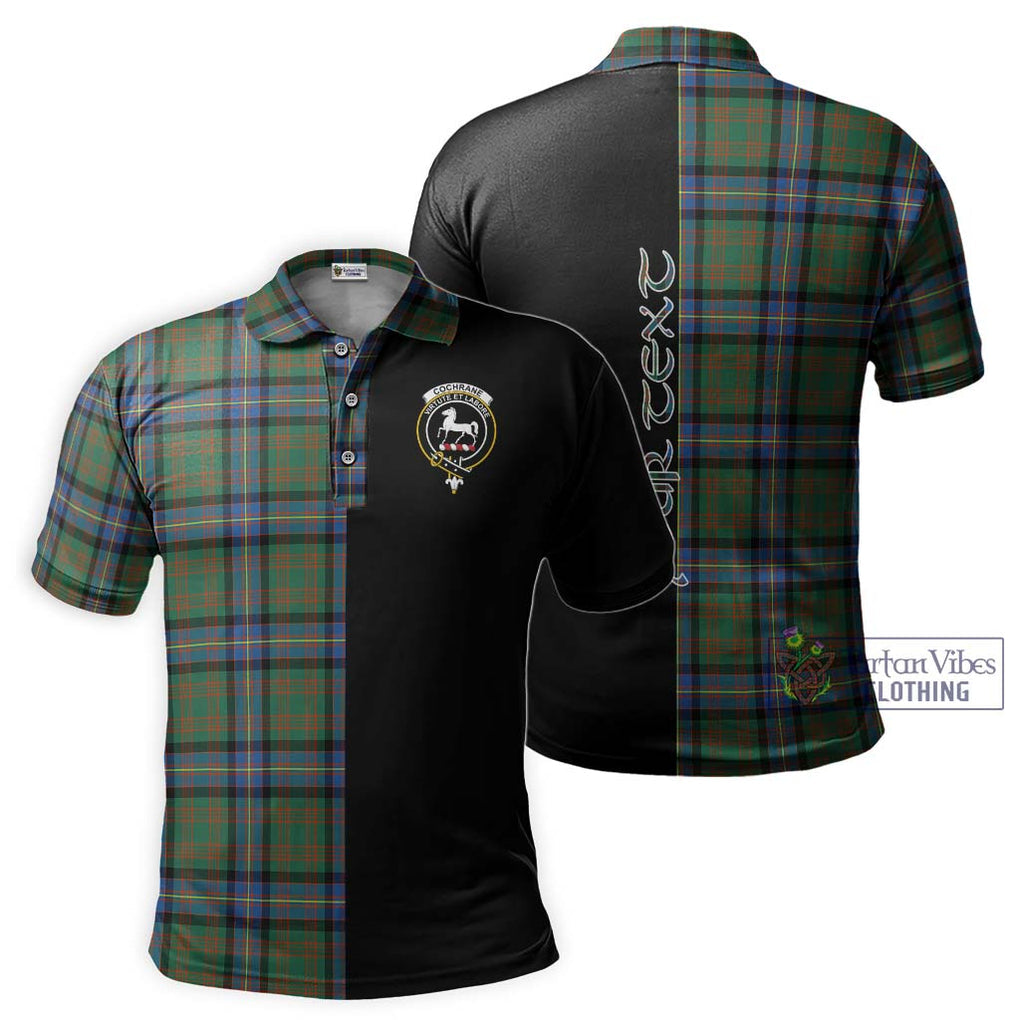 Cochrane Ancient Tartan Polo Shirt with Family Crest and Half Of Me Style Kid - Tartanvibesclothing Shop