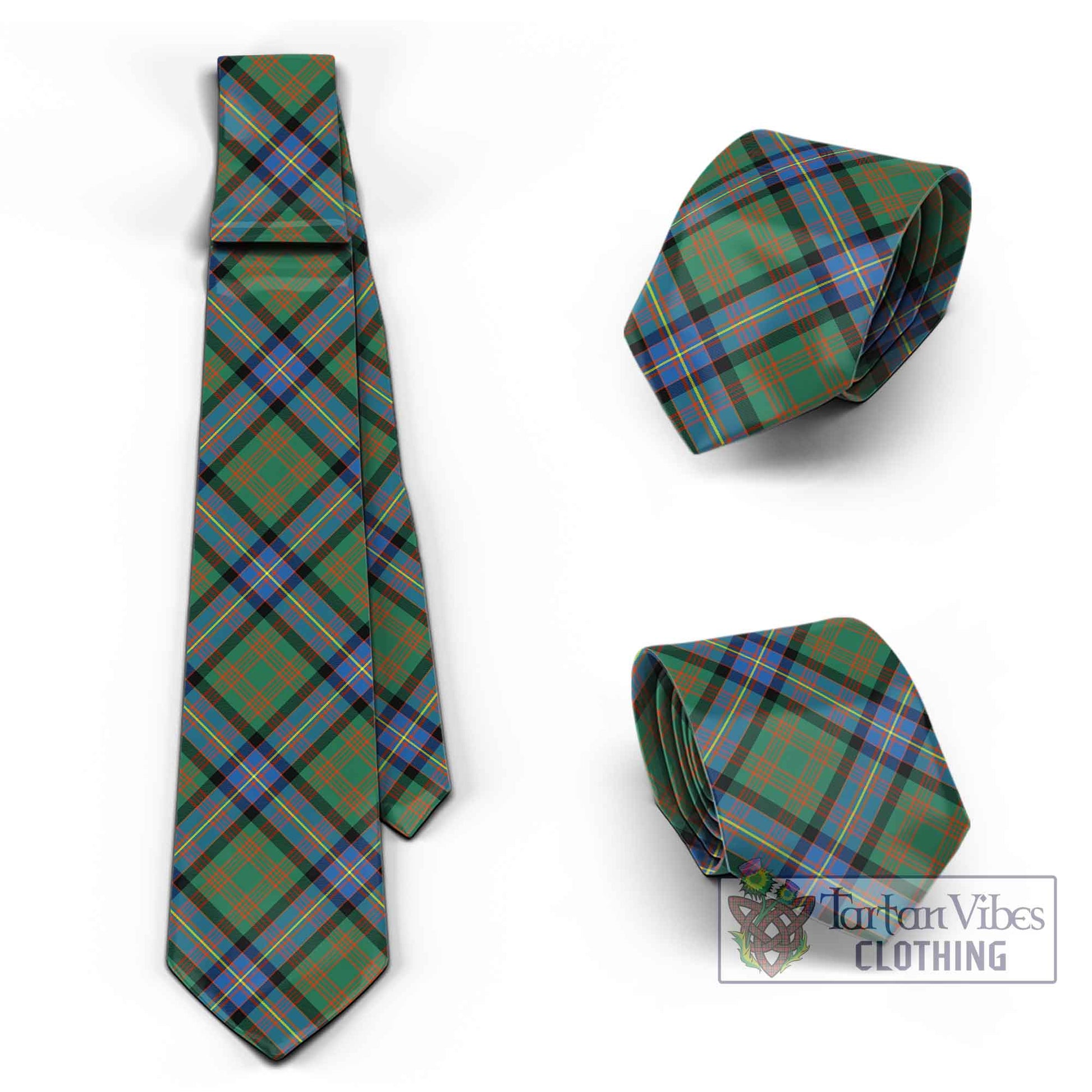 Tartan Vibes Clothing Cochrane Ancient Tartan Classic Necktie Cross Style