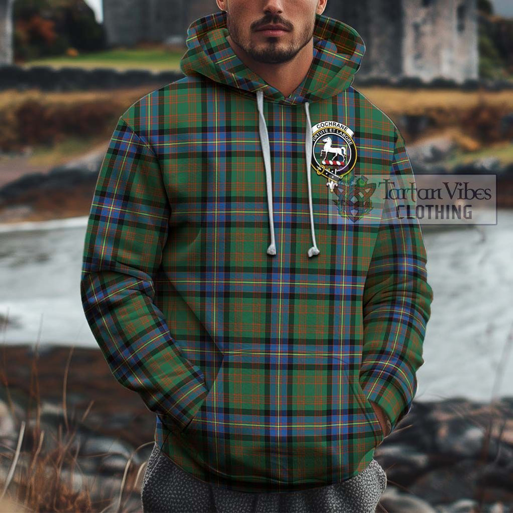 Cochrane Ancient Tartan Cotton Hoodie with Family Crest Pullover Hoodie XS - Tartan Vibes Clothing