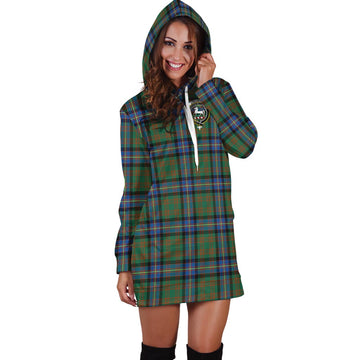 Cochrane Ancient Tartan Hoodie Dress with Family Crest