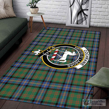 Cochrane Ancient Tartan Area Rug with Family Crest