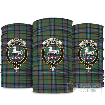 Cochrane Ancient Tartan Neck Gaiters, Tartan Bandanas, Tartan Head Band with Family Crest