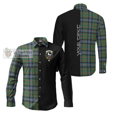 Cochrane Ancient Tartan Long Sleeve Button Shirt with Family Crest and Half Of Me Style