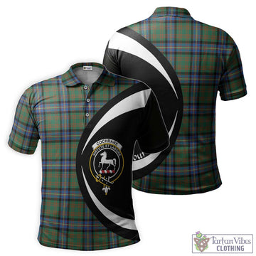 Cochrane Ancient Tartan Men's Polo Shirt with Family Crest Circle Style