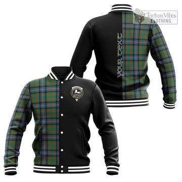 Cochrane Ancient Tartan Baseball Jacket with Family Crest and Half Of Me Style