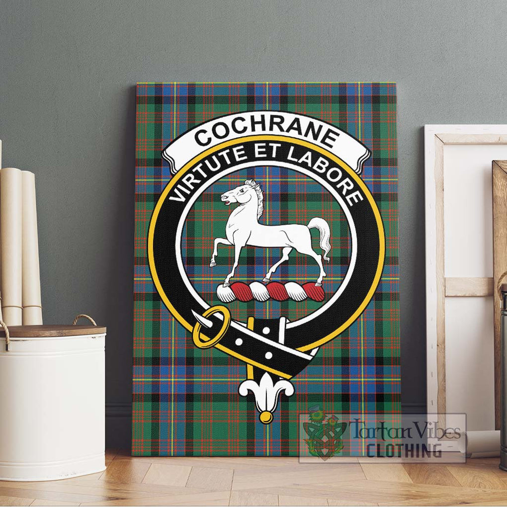 Cochrane Ancient Tartan Canvas Print Wall Art with Family Crest Without Frame - Tartan Vibes Clothing