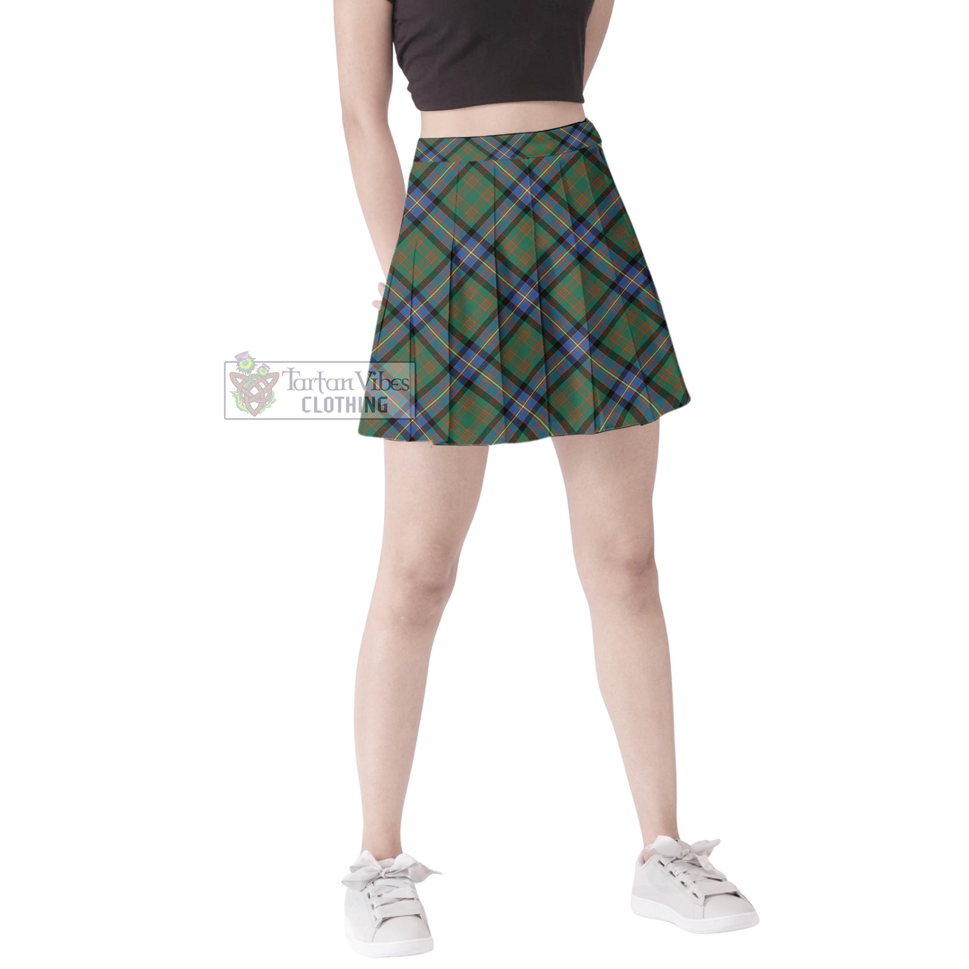 Tartan Vibes Clothing Cochrane Ancient Tartan Women's Plated Mini Skirt