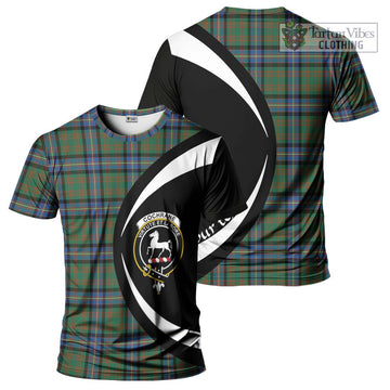 Cochrane Ancient Tartan T-Shirt with Family Crest Circle Style