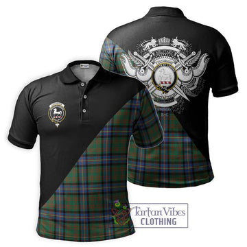 Cochrane Ancient Tartan Polo Shirt with Family Crest and Military Logo Style