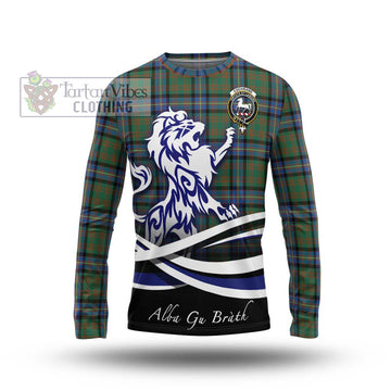 Cochrane Ancient Tartan Long Sleeve T-Shirt with Alba Gu Brath Regal Lion Emblem