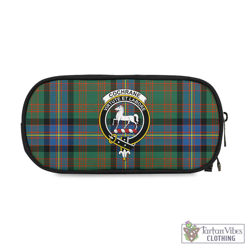 Tartan Vibes Clothing Cochrane Ancient Tartan Pen and Pencil Case with Family Crest