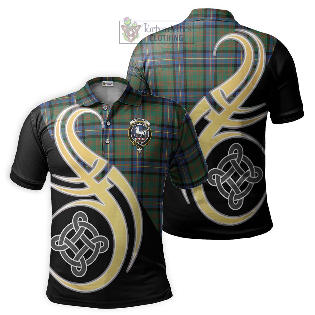 Cochrane Ancient Tartan Polo Shirt with Family Crest and Celtic Symbol Style Kid - Tartan Vibes Clothing