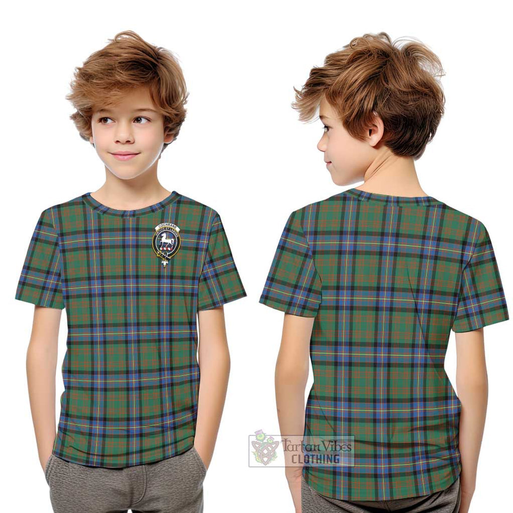 Cochrane Ancient Tartan Kid T-Shirt with Family Crest Youth XL Size14 - Tartanvibesclothing Shop