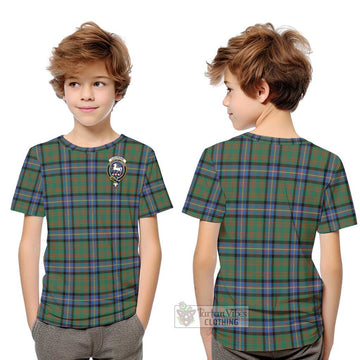 Cochrane Ancient Tartan Kid T-Shirt with Family Crest