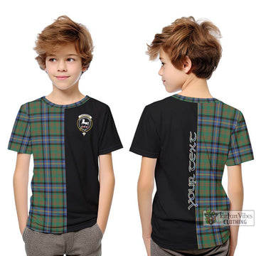 Cochrane Ancient Tartan Kid T-Shirt with Family Crest and Half Of Me Style