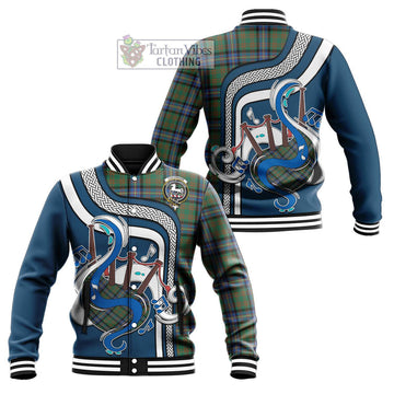 Cochrane Ancient Tartan Baseball Jacket with Epic Bagpipe Style