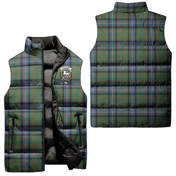 Cochrane Ancient Tartan Sleeveless Puffer Jacket with Family Crest