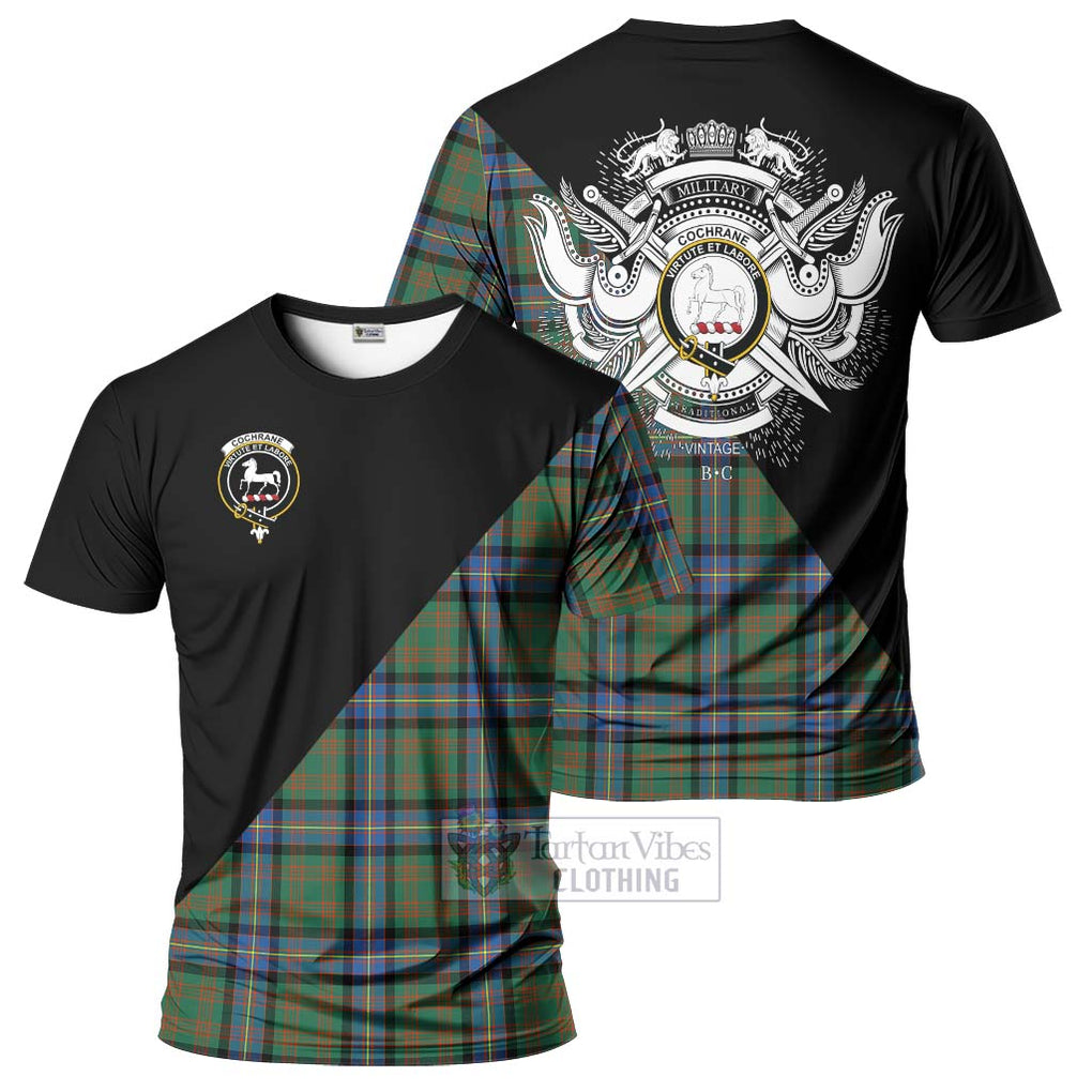 Cochrane Ancient Tartan T-Shirt with Family Crest and Military Logo Style Kid's Shirt - Tartanvibesclothing Shop