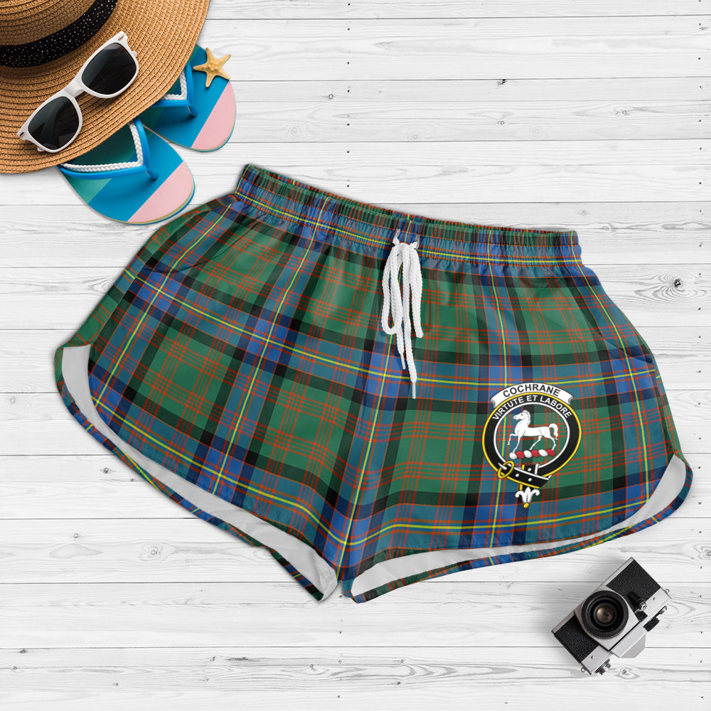 cochrane-ancient-tartan-womens-shorts-with-family-crest