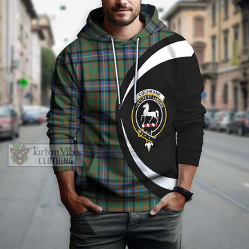 Cochrane Ancient Tartan Hoodie with Family Crest Circle Style