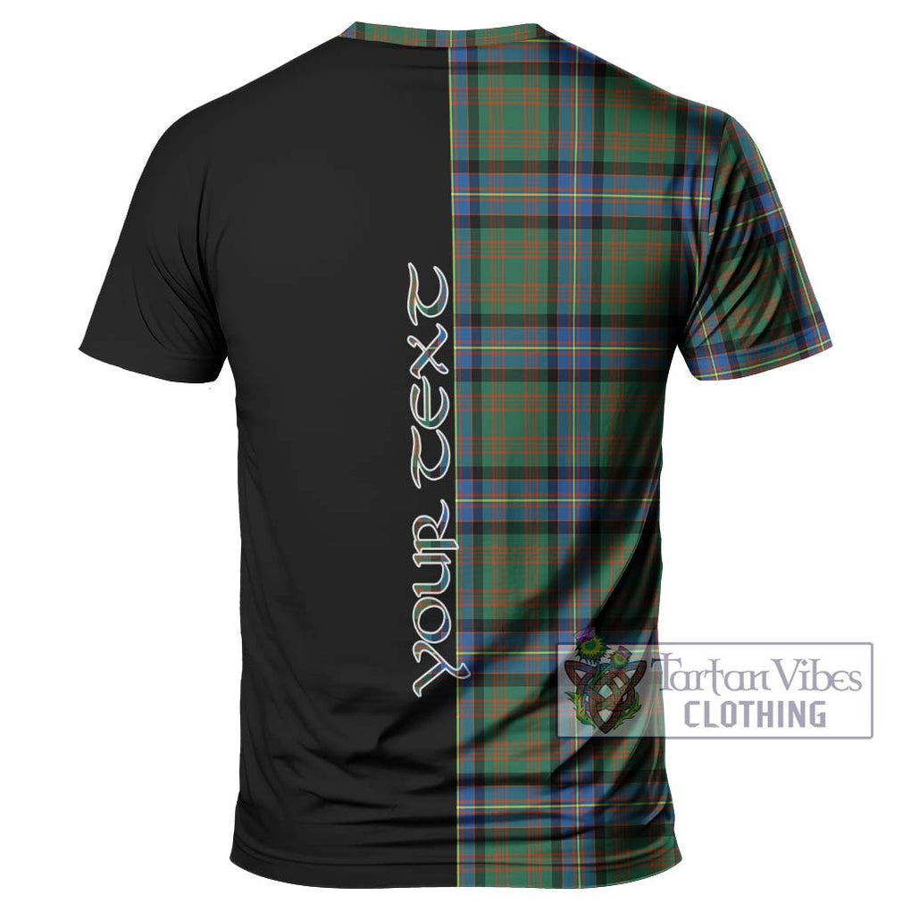 Cochrane Ancient Tartan T-Shirt with Family Crest and Half Of Me Style - Tartanvibesclothing Shop