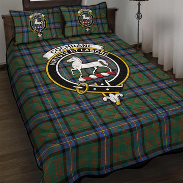 Cochrane Ancient Tartan Quilt Bed Set with Family Crest