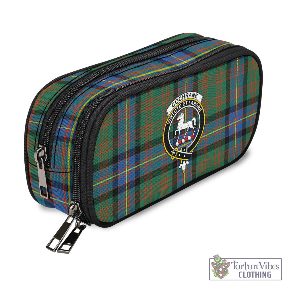 Tartan Vibes Clothing Cochrane Ancient Tartan Pen and Pencil Case with Family Crest