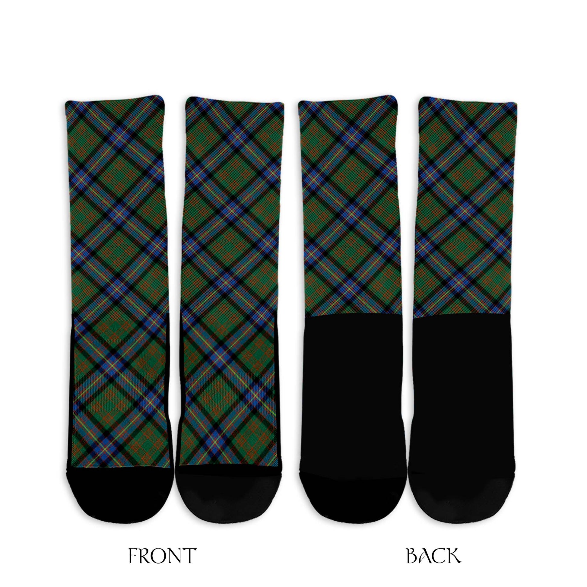 Cochrane Ancient Tartan Crew Socks Cross Tartan Style - Tartanvibesclothing