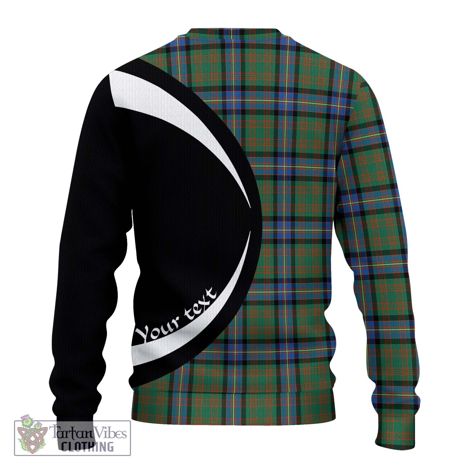 Cochrane Ancient Tartan Ugly Sweater with Family Crest Circle Style - Tartan Vibes Clothing