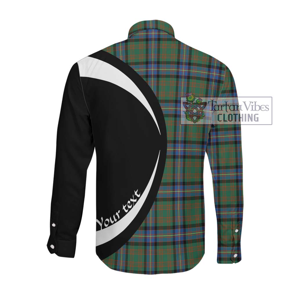 Cochrane Ancient Tartan Long Sleeve Button Up with Family Crest Circle Style Men's Shirt - Tartan Vibes Clothing