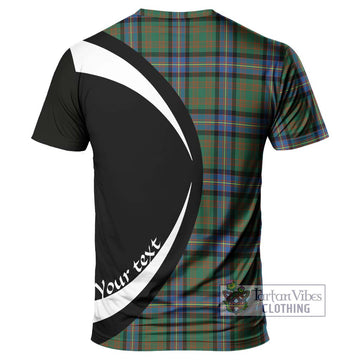 Cochrane Ancient Tartan T-Shirt with Family Crest Circle Style