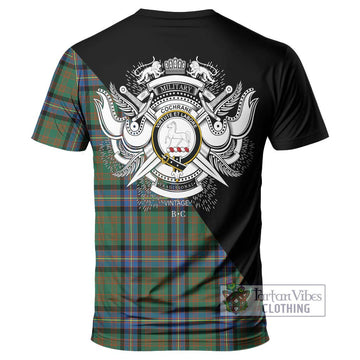 Cochrane Ancient Tartan T-Shirt with Family Crest and Military Logo Style