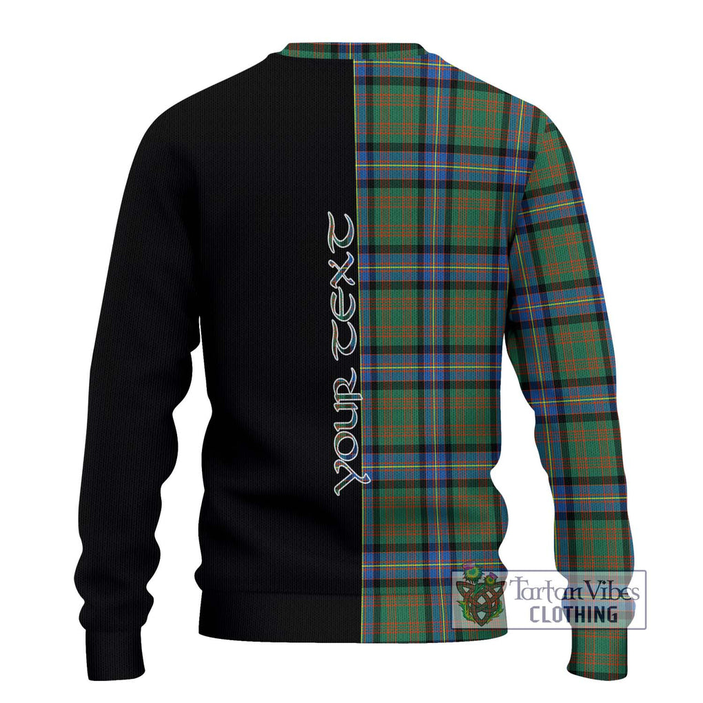 Cochrane Ancient Tartan Knitted Sweater with Family Crest and Half Of Me Style - Tartanvibesclothing Shop