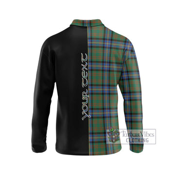 Cochrane Ancient Tartan Long Sleeve Polo Shirt with Family Crest and Half Of Me Style