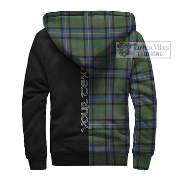 Cochrane Ancient Tartan Sherpa Hoodie with Family Crest and Half Of Me Style