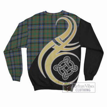 Cochrane Ancient Tartan Sweatshirt with Family Crest and Celtic Symbol Style