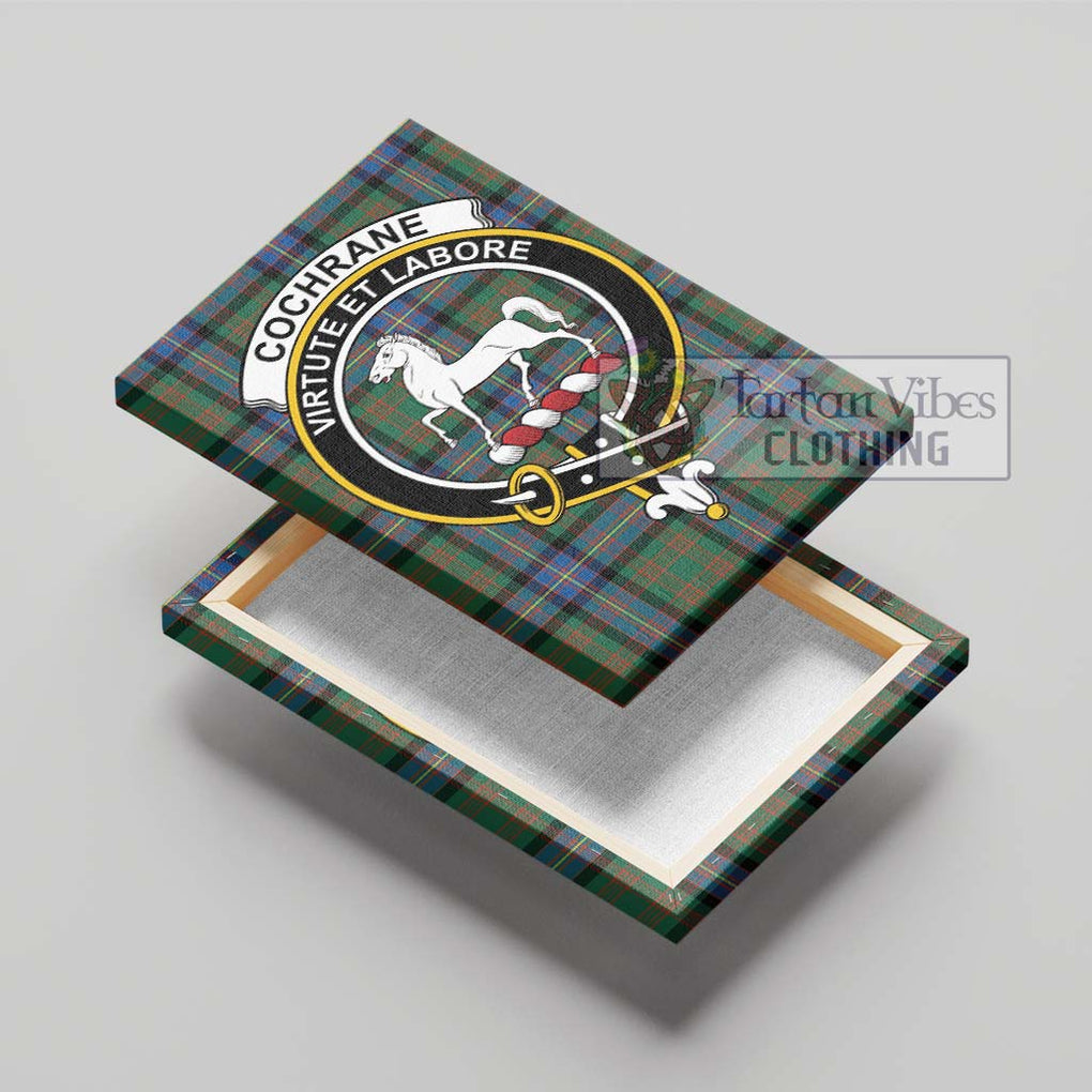 Cochrane Ancient Tartan Canvas Print Wall Art with Family Crest - Tartan Vibes Clothing