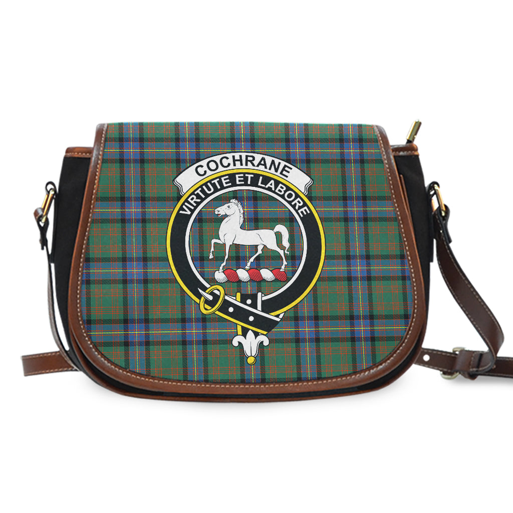 Cochrane Ancient Tartan Saddle Bag with Family Crest - Tartan Vibes Clothing