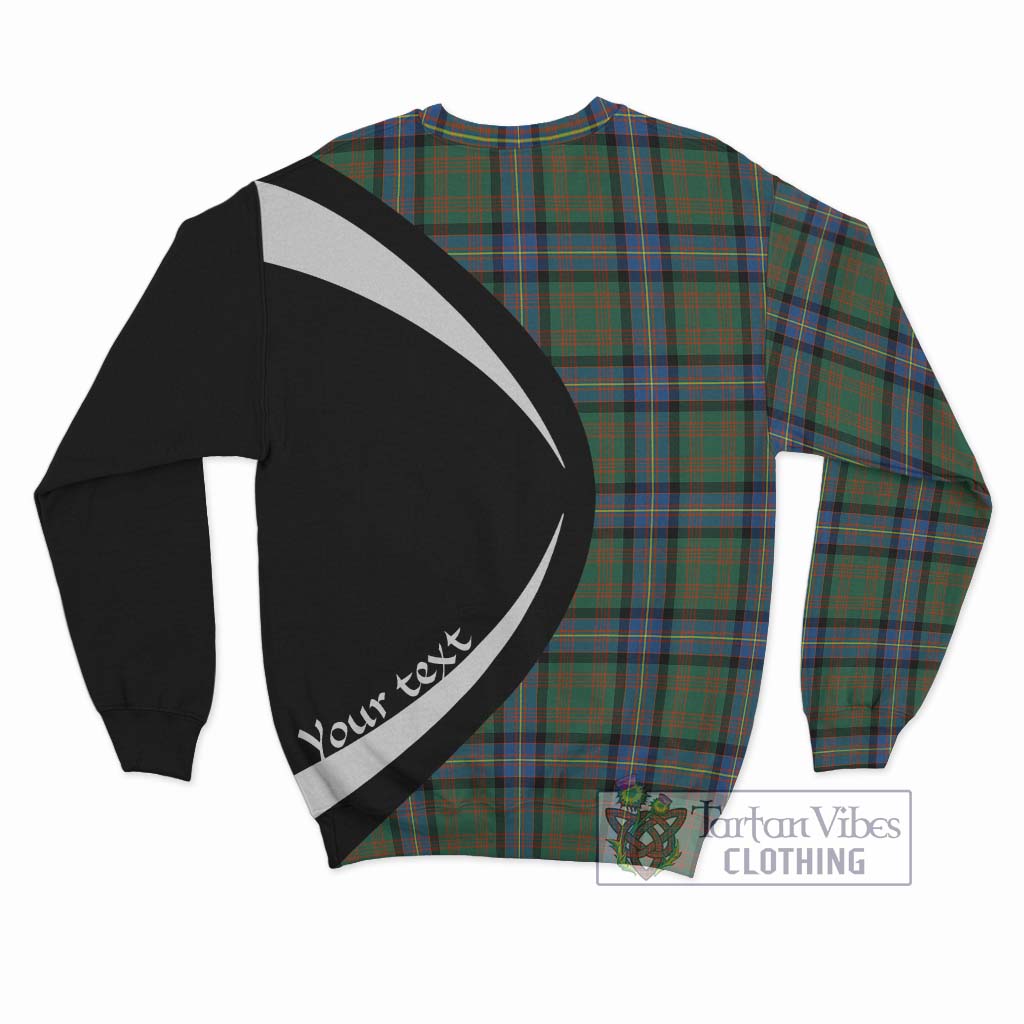 Cochrane Ancient Tartan Sweatshirt with Family Crest Circle Style - Tartan Vibes Clothing