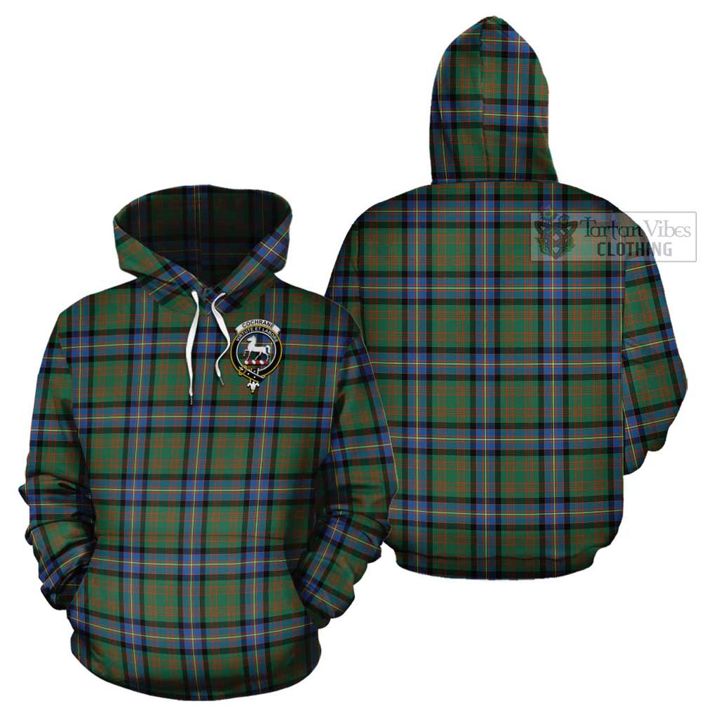 Cochrane Ancient Tartan Cotton Hoodie with Family Crest Pullover Hoodie - Tartan Vibes Clothing