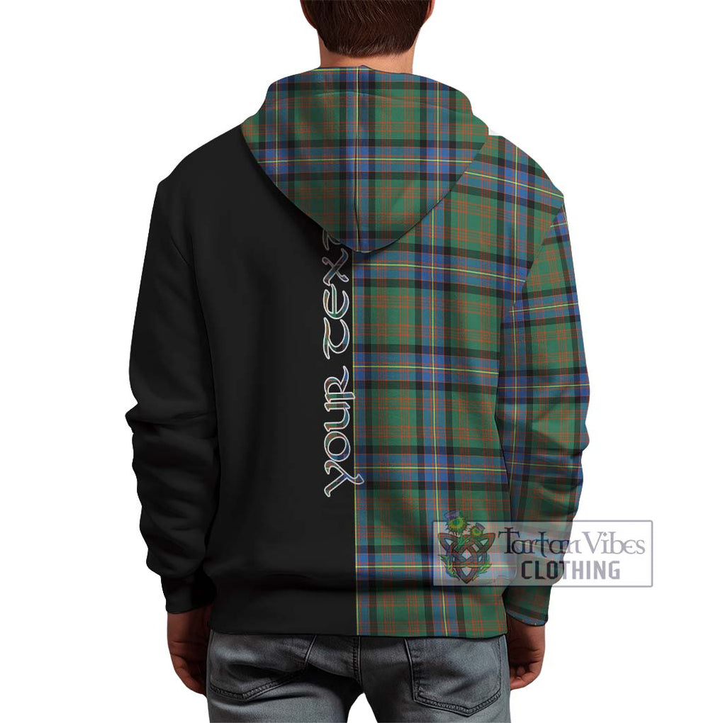 Cochrane Ancient Tartan Hoodie with Family Crest and Half Of Me Style - Tartanvibesclothing Shop