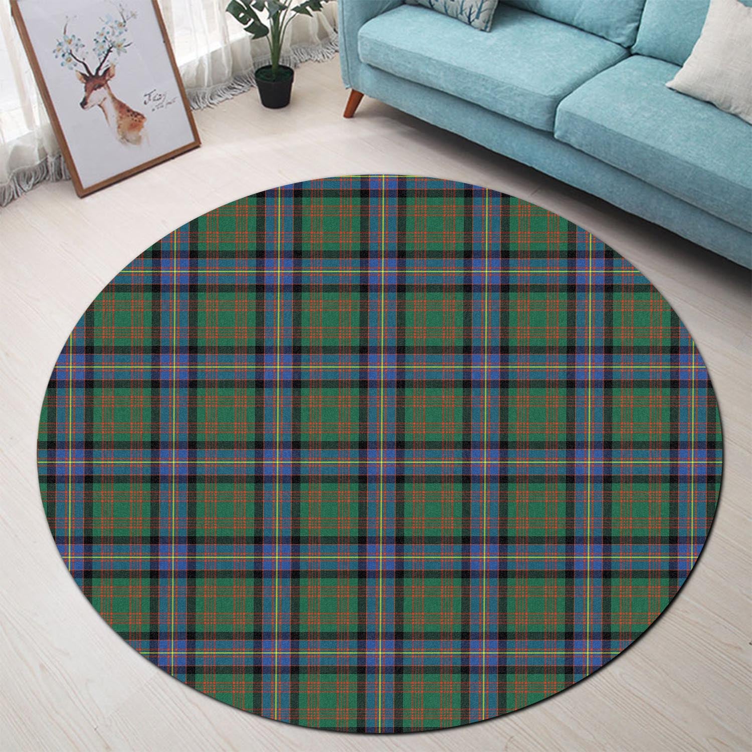 Cochrane Ancient Tartan Round Rug - Tartanvibesclothing