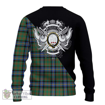 Cochrane Ancient Tartan Ugly Sweater with Family Crest and Military Logo Style