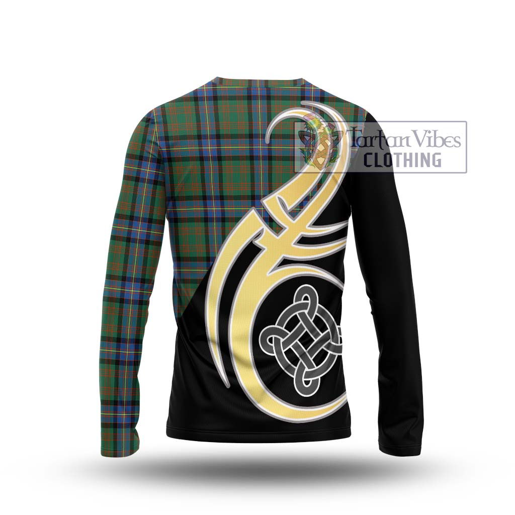 Cochrane Ancient Tartan Long Sleeve T-Shirt with Family Crest and Celtic Symbol Style - Tartan Vibes Clothing